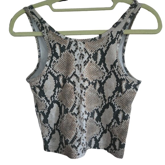 Aritzia TNA Taupe Snake Skin Tank XS - Picture 3 of 6
